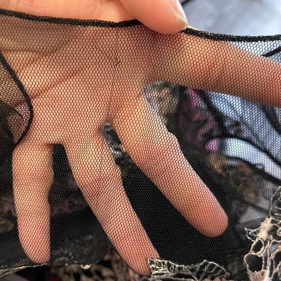 Rickie Freeman for Teri Jon Cap-Sleeve Embroidered Tulle Dress $740 - Picture 12 of 13